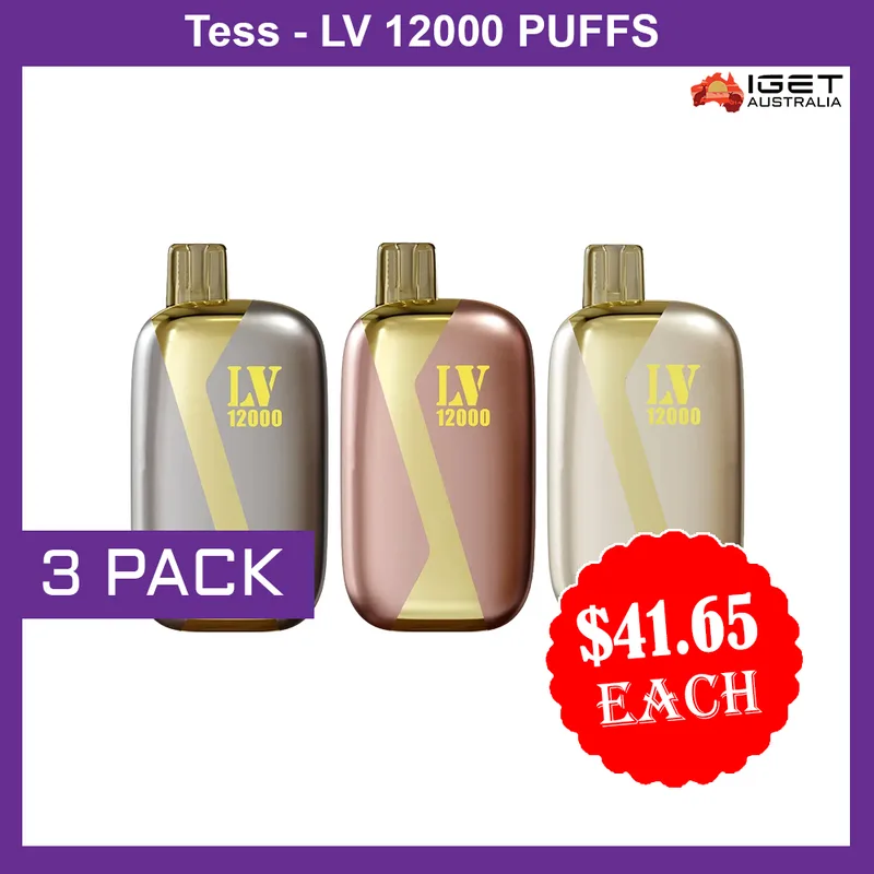 Tess-Lv 12000 Puffs – 3 Pack