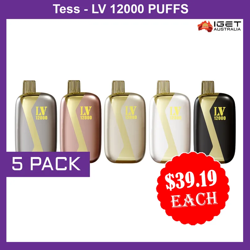 Tess-Lv 12000 Puffs – 5 Pack