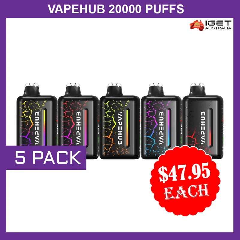 Vapehub 20000 Puffs – 5 Pack