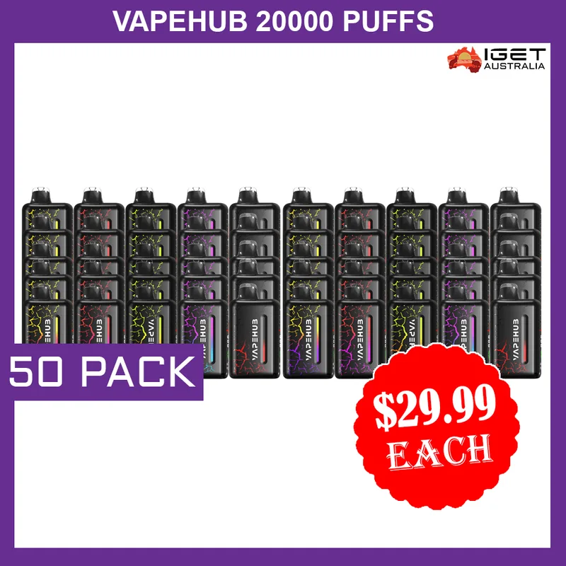Vapehub 20000 Puffs – 50 Pack