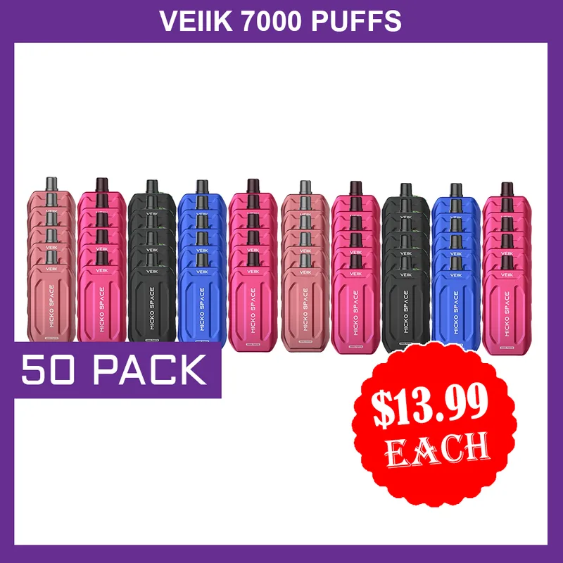 Veiik 7000 Puffs – 50 Pack