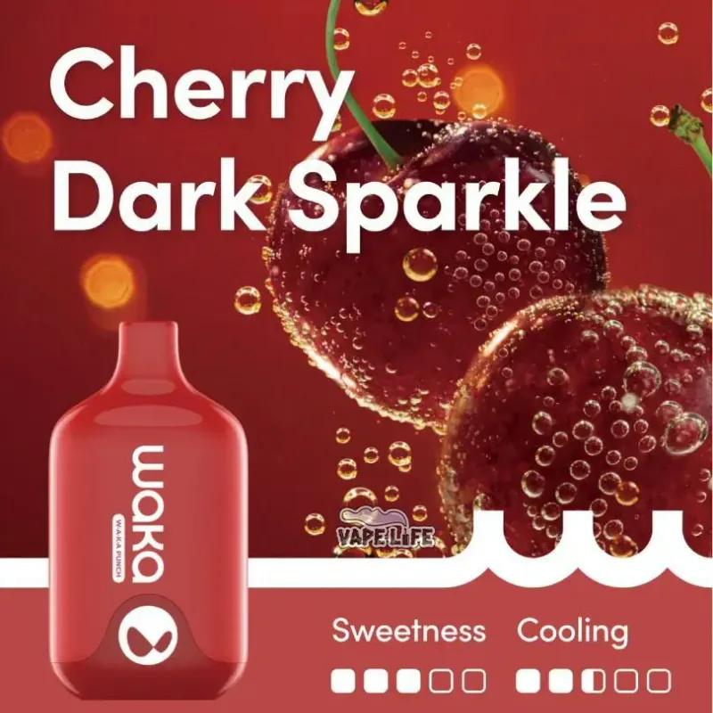 Waka Smash Cherry Dark Sparkle – 6000 Puffs