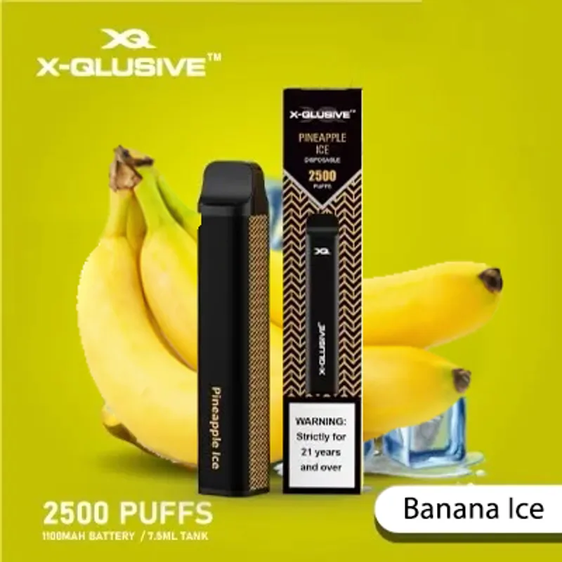 X-Qlusive Banana Ice – 2500 Puffs