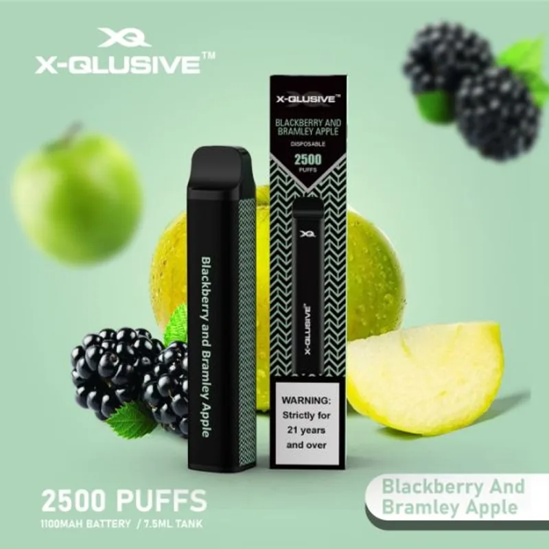 X-Qlusive Blackberry And Bramley Apple – 2500 Puffs