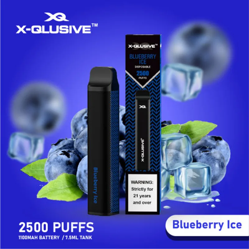 X-Qlusive Blueberry Ice – 2500 Puffs