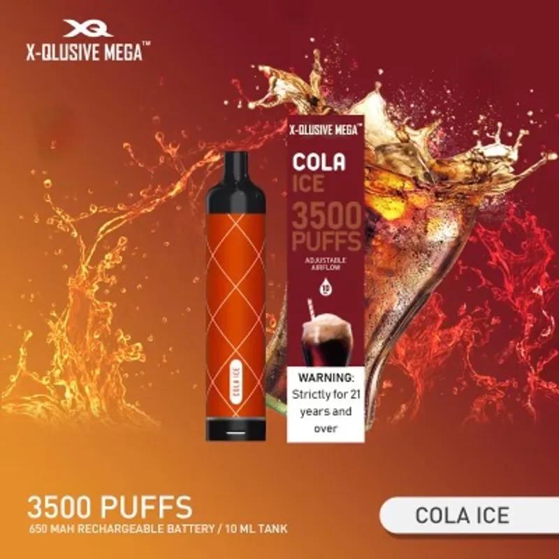 X-Qlusive Mega Cola Ice – 3500 Puffs
