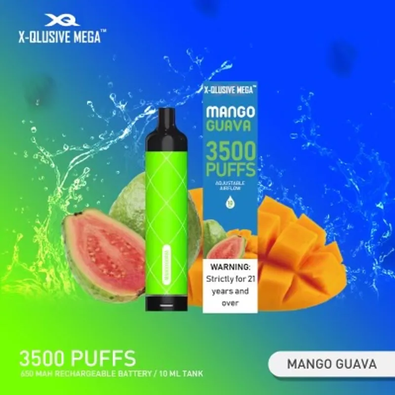 X-Qlusive Mega Mango Guava – 3500 Puffs