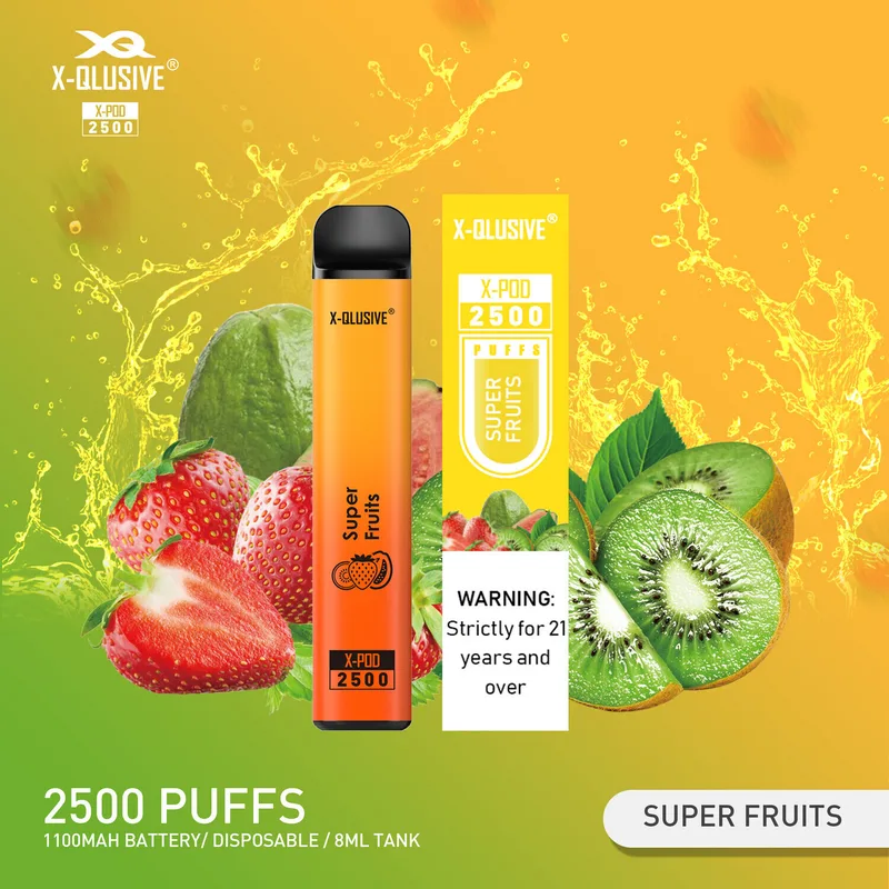 X-Qlusive Mega Super Fruit– 3500 Puffs