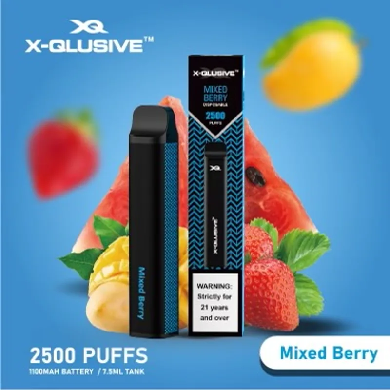 X-Qlusive Mixed Berry – 2500 Puffs