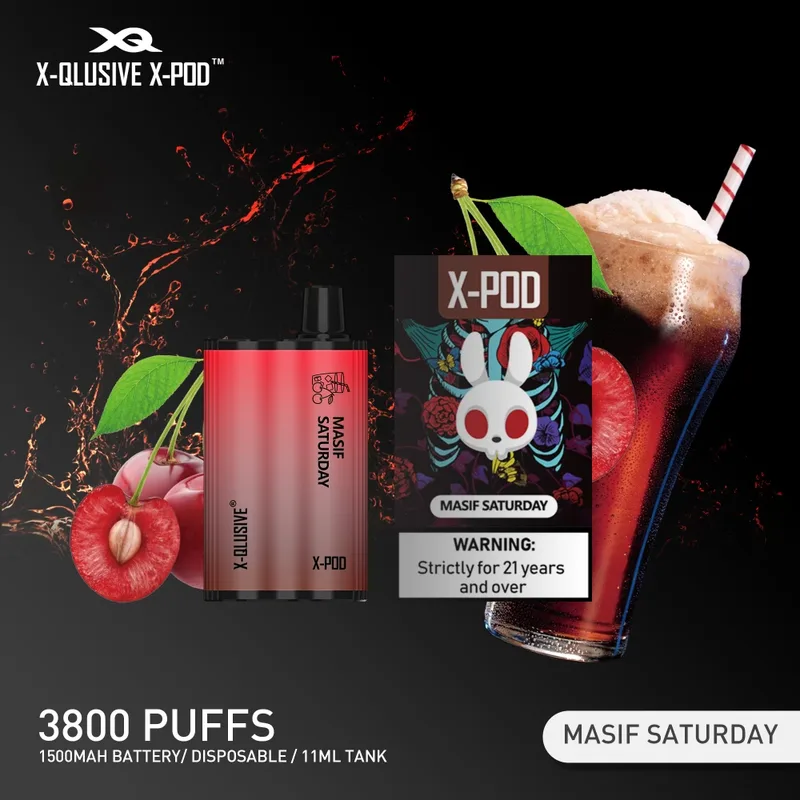 X-Qlusive X-Pod Masif Saturday (cherry Cola Ice) – 3800 Puffs