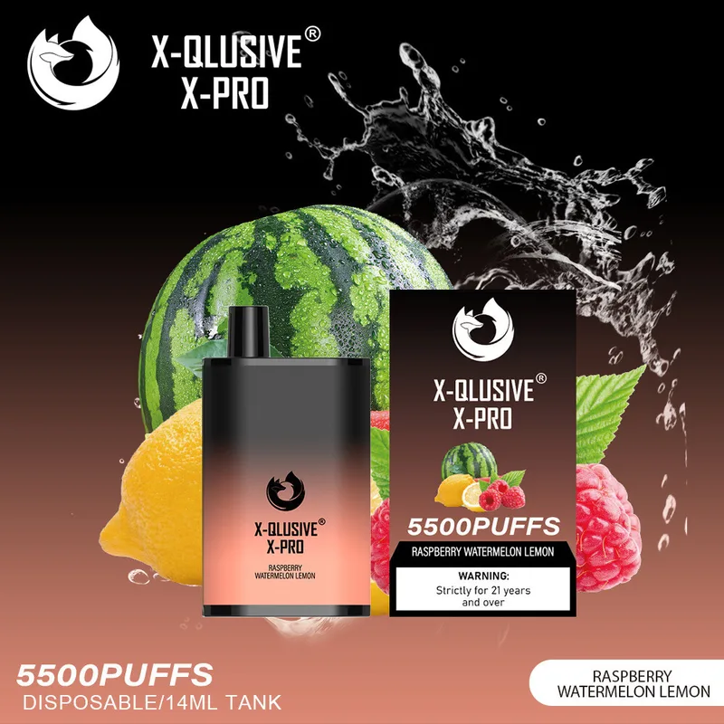 X-Qlusive X-Pro Raspberry Watermelon Lemon – 5500 Puffs