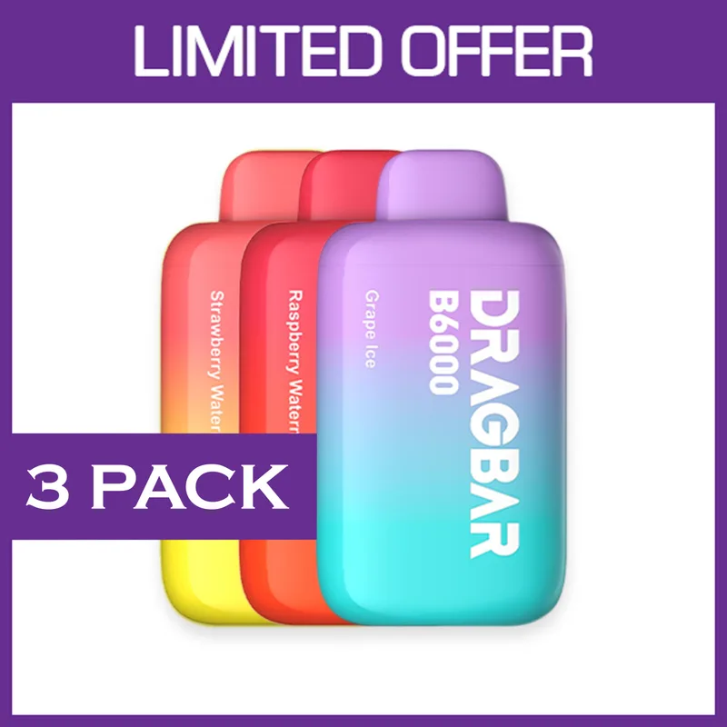 Zoovoo Dragbar – 6000 Puffs – 3 Pack